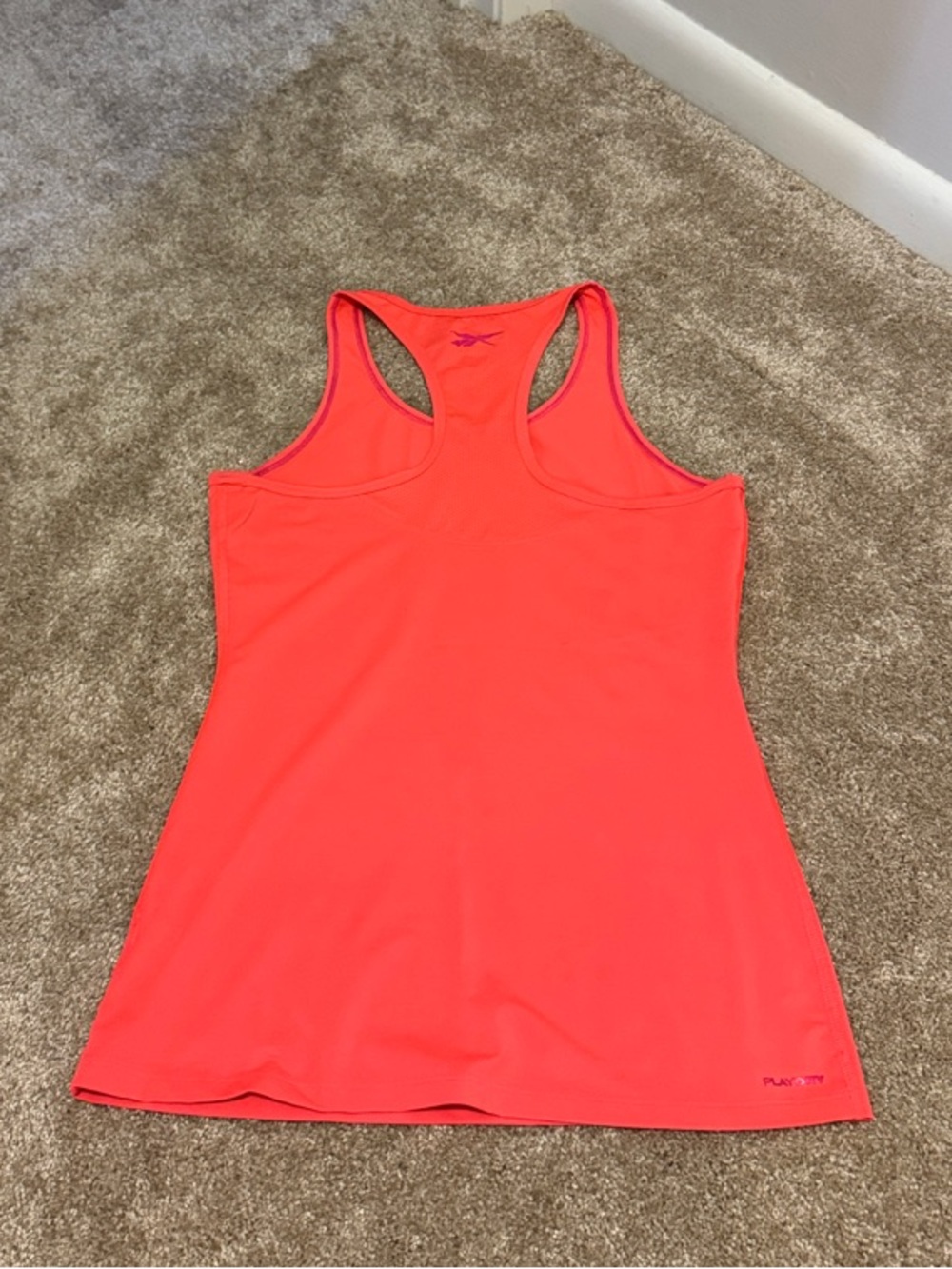 Reebok Women's Neon Coral Racerback Tank